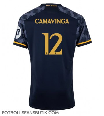 Real Madrid Eduardo Camavinga #12 Replika Bortatröja 2023-24 Kortärmad